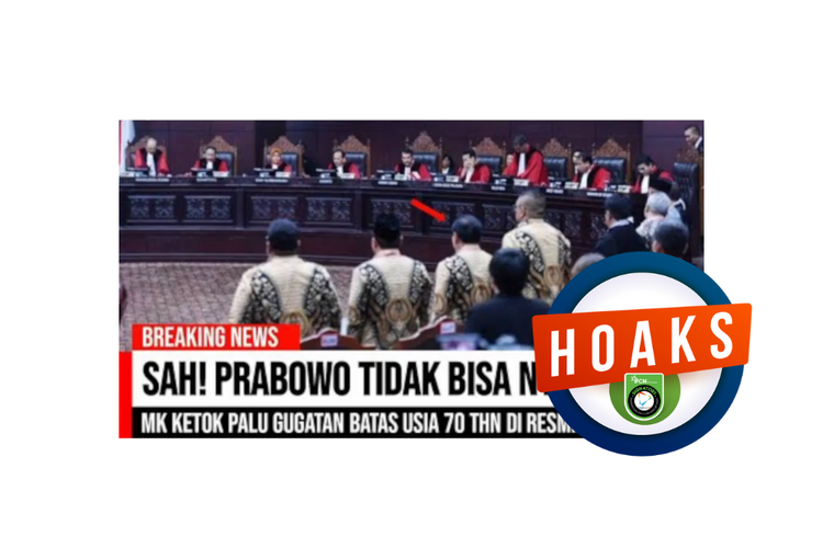 Hoaks, Prabowo gagal menjadi capres