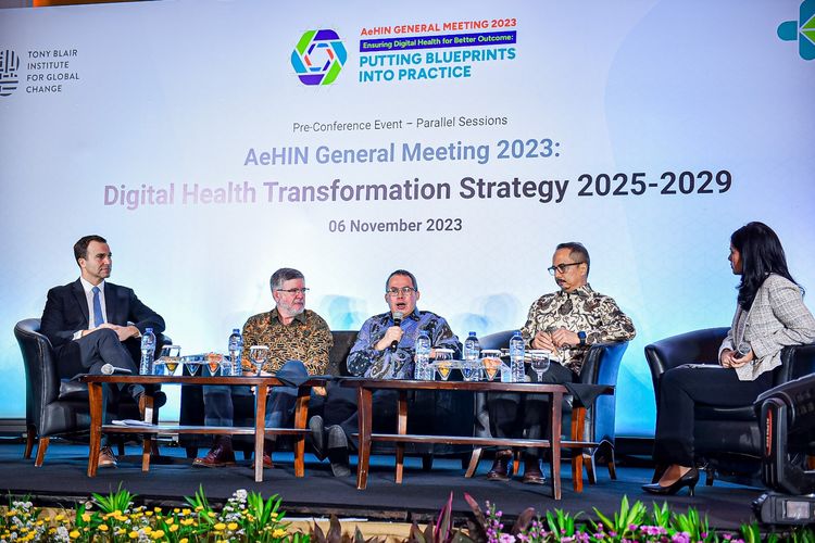Kementerian Kesehatan Republik Indonesia dan Tony Blair Institute for Global Change Indonesia (TBI Indonesia) menyampaikan draft strategi transformasi digital kesehatan atau digital health transformation strategy (DHTS) 2025-2029.