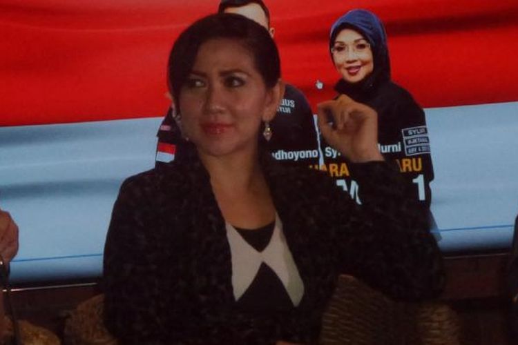 Venna Melinda dalam konferensi pers peluncuran video 