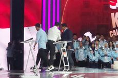 Momen Gibran Ingatkan Prabowo untuk Salami Anies Usai Masuk Arena Debat Cawapres