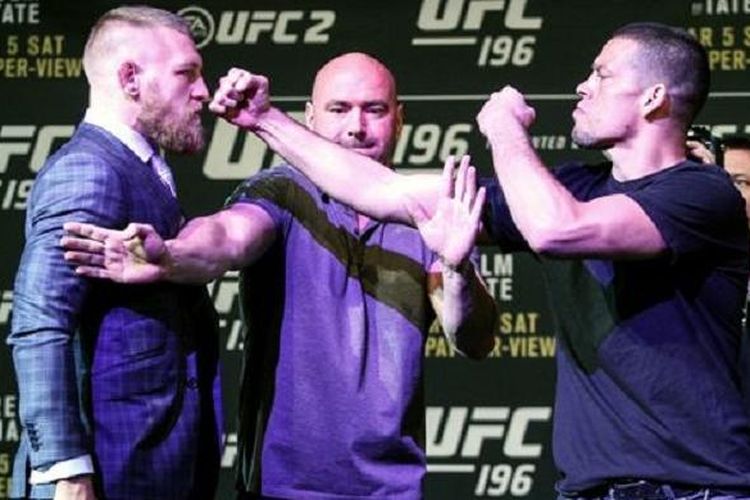 Conor McGregor, Dana White dan Nate Diaz