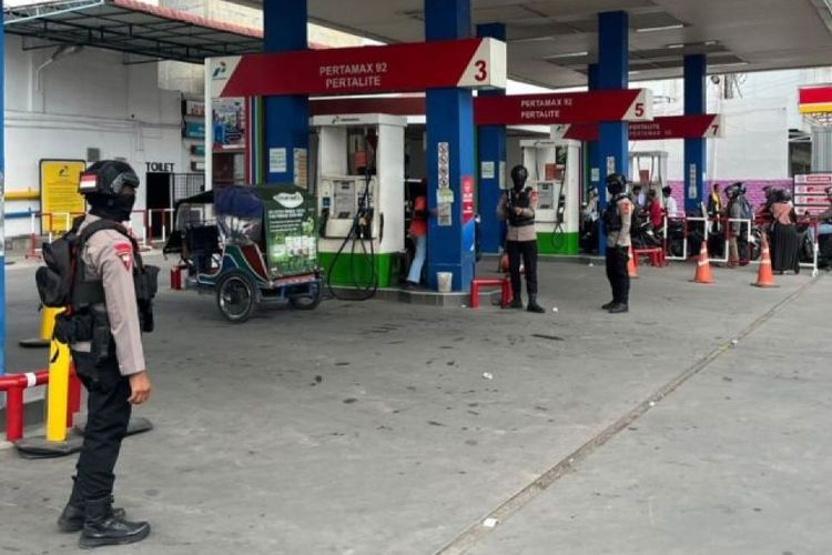 Brimob Polda Sumut Perketat Pengamanan SPBU di Tiga Wilayah, Antisipasi Gangguan Distribusi BBM