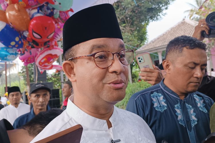 Anies Baswedan saat berkunjung ke Kabupaten Malang, Jawa Timur, Rabu (24/5/2023). (Sumber: Kontributor Kompas.com Imron Hakiki)