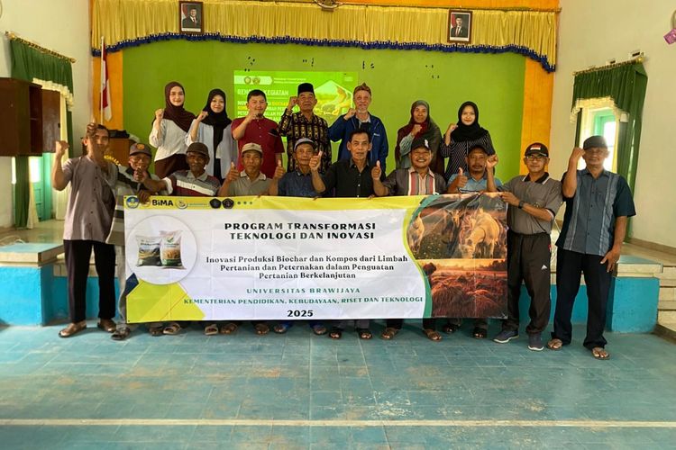 Universitas Brawijaya Kembangkan Biochar dan Kompos untuk Pengelolaan Limbah Pertanian Berbasis Desa