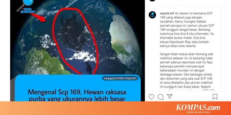 Viral Foto Diduga Monster Purba Sepanjang 8 000 Km Tinggal Di