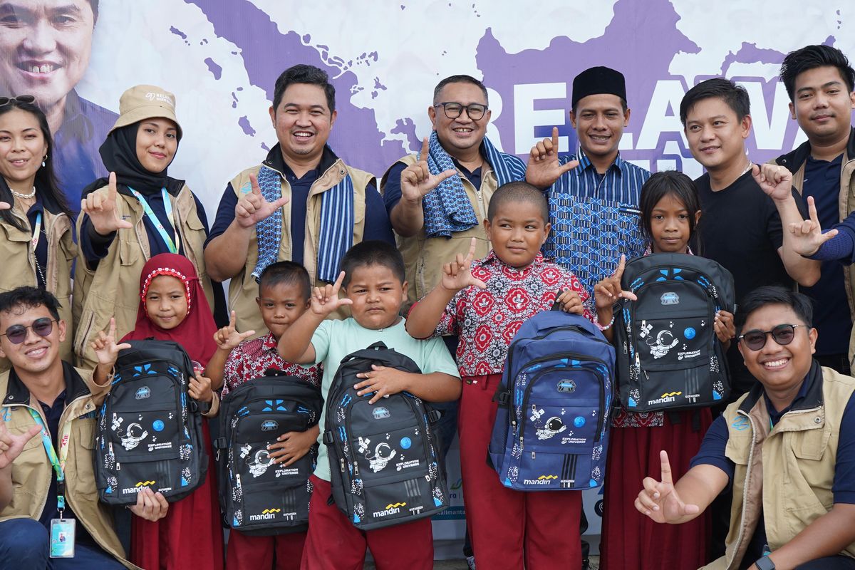 Bank Mandiri bersama Kementerian BUMN mengadakan program Mandiri Sahabat Desa ke Desa Bungitende, Kabupaten Morowali, Sulawesi Tengah, Rabu (22/5/2024).
