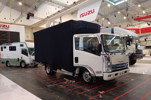 Isuzu Boyong Truk Konsep ELF Listrik ke GIIAS 2022