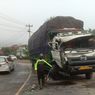 Adu Banteng Mikro Bus Vs Truk Tronton di Banyumas, 1 Penumpang Tewas