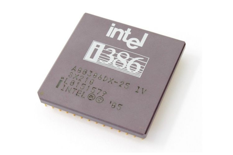 Ilustrasi prosesor Intel 386