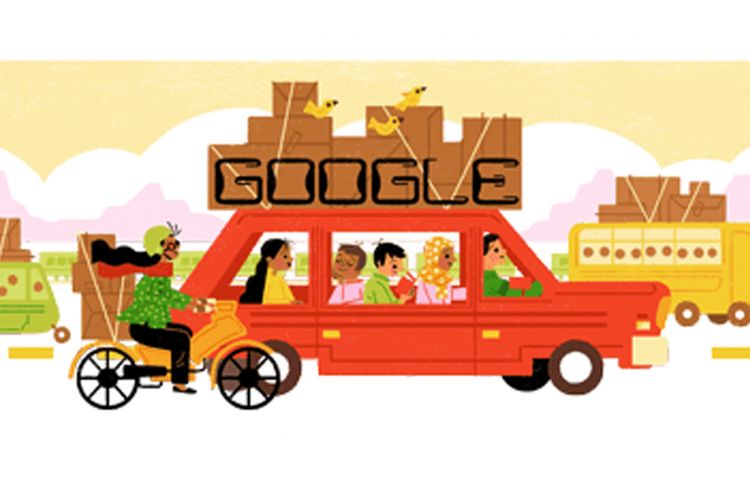 Google Doodle rayakan mudik Lebaran