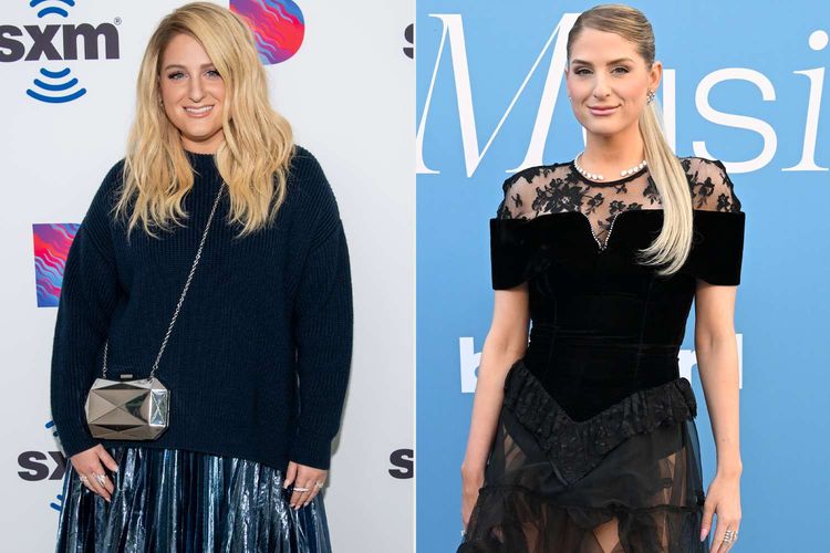 Perubahan bentuk tubuh penyanyi Meghan Trainor.