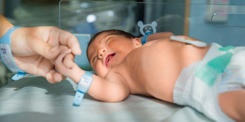 Ilustrasi bayi baru lahir.