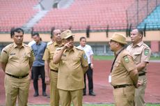 Pantau Kondisi Sarpras, Pj Gubri Rahman Hadi Tinjau Stadion Utama Riau