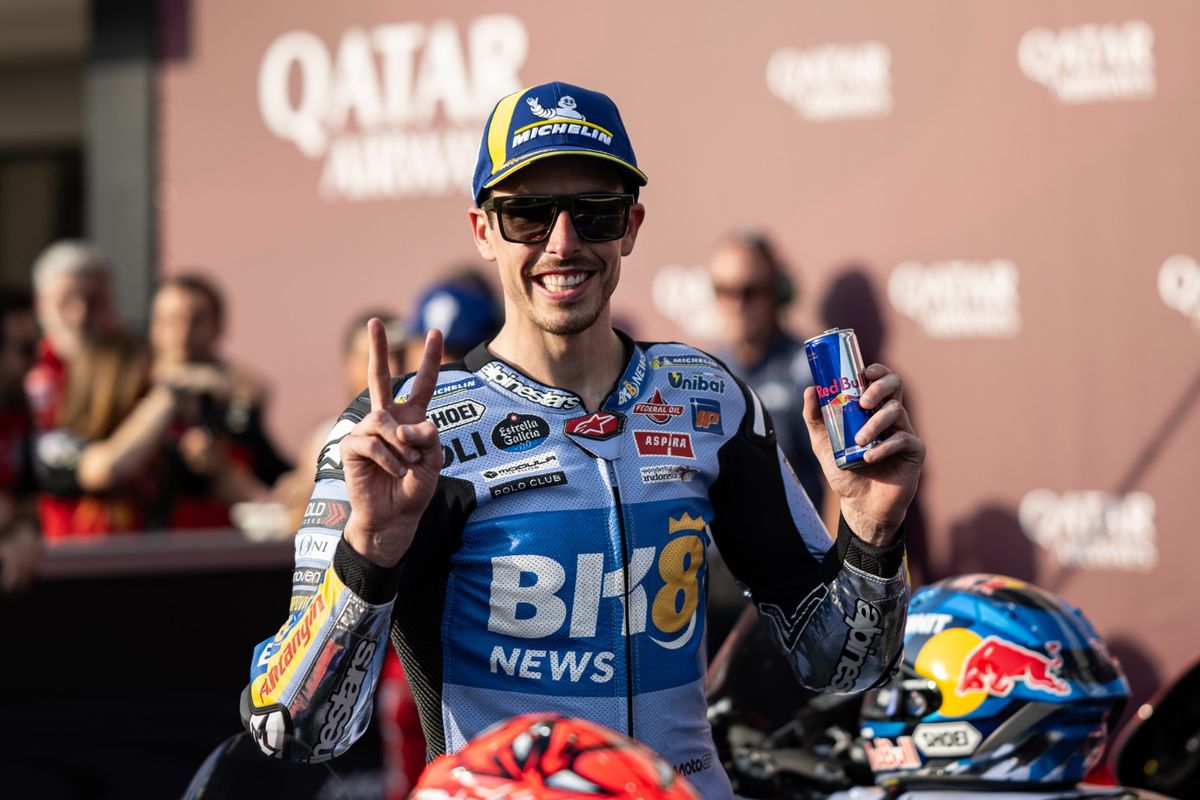 Alex Marquez saat berlaga pada MotoGP Qatar 2025