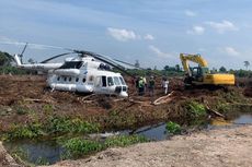 Helikopter BNPB Mendarat Darurat di Lahan Gambut Kalteng, Awalnya Pilot Merasakan Gangguan Getaran