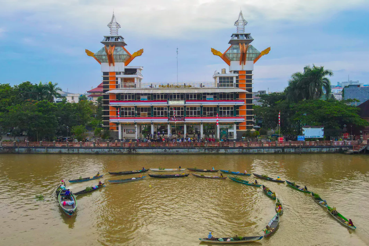 Menara Pandang Banjarmasin, Ikon Kota Seribu Sungai Halaman all - Kompas.com