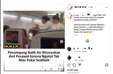 Viral, Video Penumpang Batik Air Diturunkan karena Tak Mau Pakai "Seatbelt", Ini Kronologinya