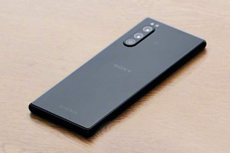 Ilustrasi bagian punggung ponsel yang diduga Xperia 2