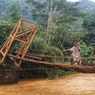 Saat Warga 2 Desa Bertaruh Nyawa Lintasi Jembatan Gantung Nyaris Ambruk di Geopark Ciletuh Sukabumi
