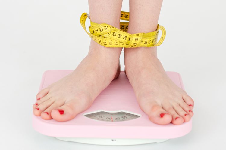 Ilustrasi berat badan, cara menurunkan berat badan.