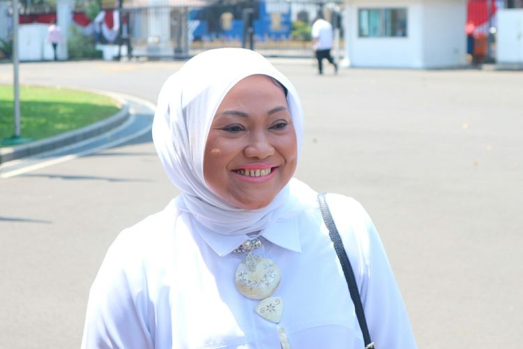 Politisi PKB Ida Fauziyah datang ke Istana memenuhi panggilan Presiden Joko Widodo