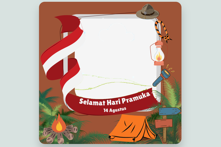 50 Link Download Twibbon Hari Pramuka 2026 Keren buat Dibagikan di Medsos