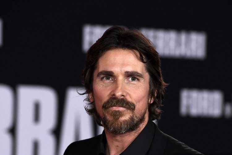 Aktor Christian Bale menghadiri pemutaran perdana film Ford V Ferrari di TCL Chinese Theatre, Hollywood, California, pada 4 November 2019. 