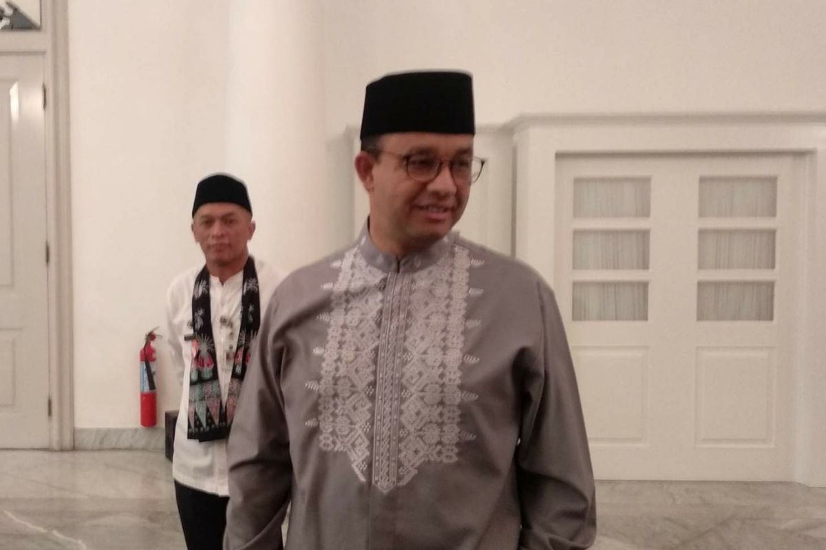 Gubernur DKI Jakarta Anies Baswedan di Balai Kota, Jumat (31/5/2019).
