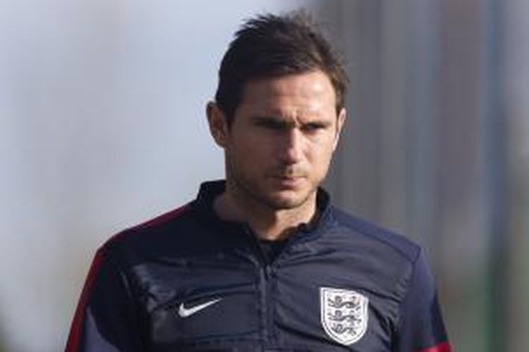 Gelandang tim nasional Inggris, Frank Lampard. 