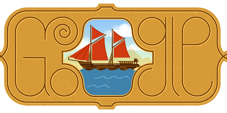 Kapal Pinisi jadi Google Doodle hari ini, Kamis (7/12/2023).