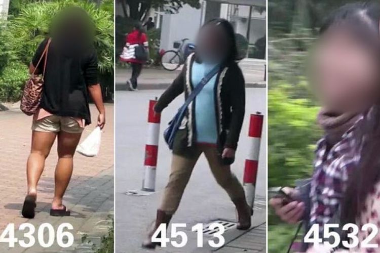 Tangkapan layar dari video karya seniman China, Song Ta, yang menjadi kontroversi karena membuat ranking kecantikan wanita. Video berdurasi berjam-jam ini berisi 5.000 potret wanita yang diurutkan berdasarkan daya tarik penampilannya, dan memicu kritik netizen setelah diputar oleh galeri seni OCAT Shanghai.