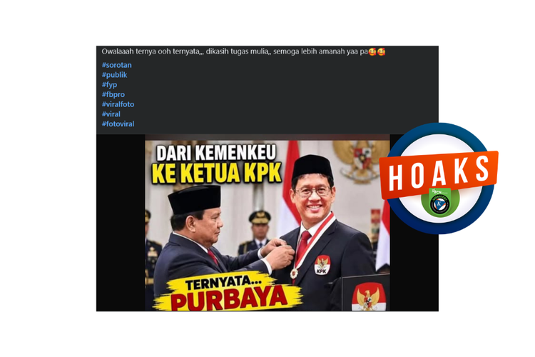 INFOGRAFIK: Hoaks Purbaya Dilantik Jadi Ketua KPK, Simak Bantahannya