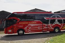Unik, PO Gunung Harta Trayek Denpasar-Semarang Pakai Bus Suites Combi
