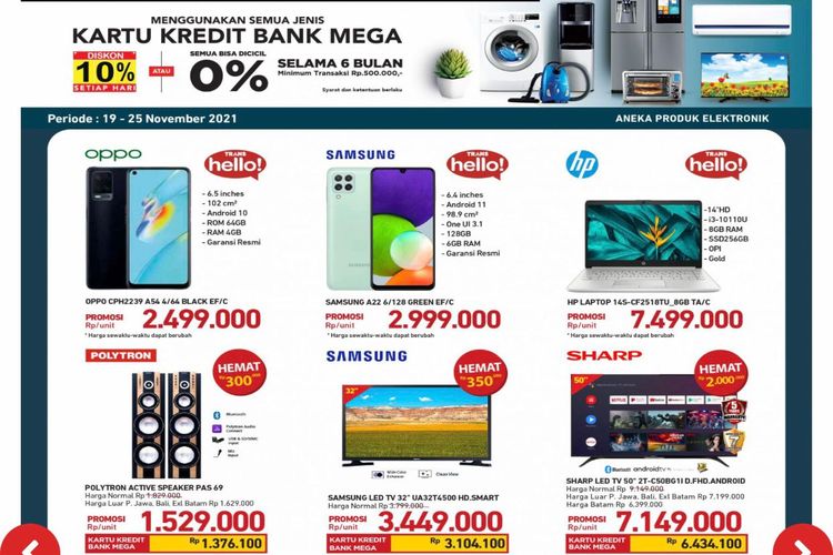 Katalog promo Transmart periode 19-23 November 2021.