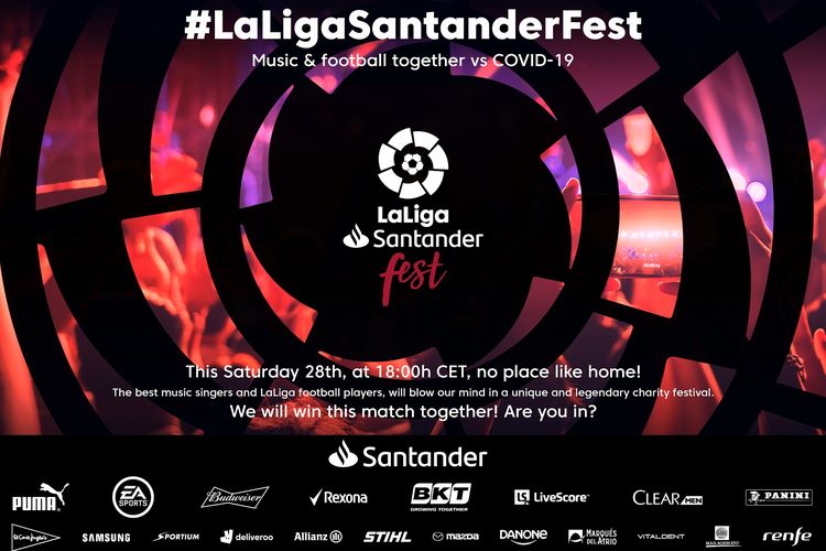 LaLiga Santander menggelar festival penggalangan dana untuk memerangi Covid-19