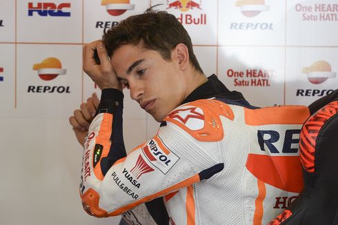 Marquez Jatuh Lagi Saat Sesi Pemanasan GP Catalunya