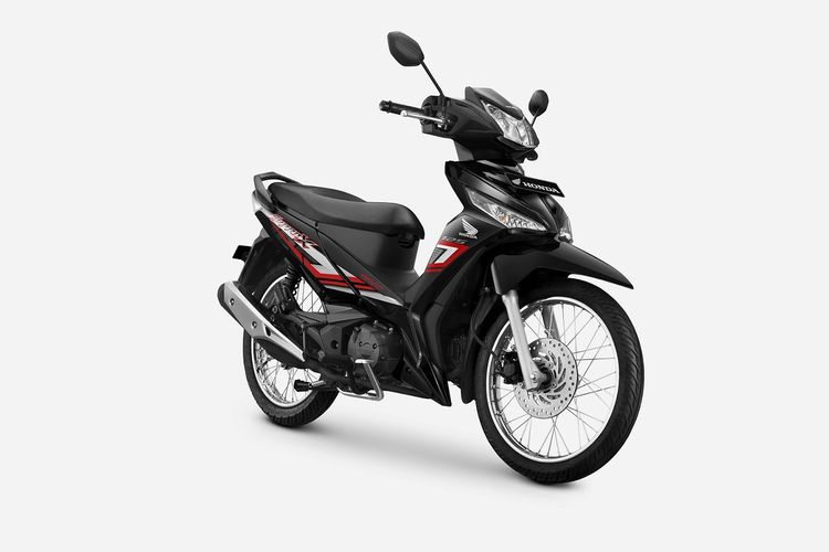 Honda menyegarkan tampilan Honda Supra X 125 dengan tampilan warna serta desain stripe baru                           