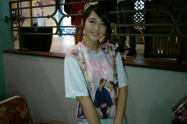 Penyanyi dan artis peran Jessica Veranda saat ditemui di kawasan Blok M, Jakarta Selatan, Minggu (23/6/2019).
