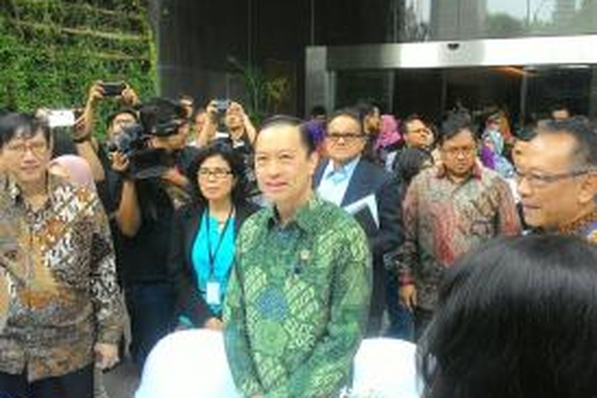 Menteri Perdagangan Thomas Lembong di Kantor Kementerian Perdagangan, Jakarta, Kamis (28/9/2015)