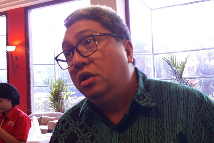 Ketua Umum Asosiasi Pengusaha Ritel Indonesia Roy Mandey sesuai acara diskusi Dilema Upah Minimum Sektoral Provinsi, Rabu (12/2/2019)