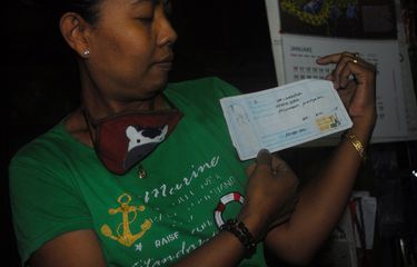 Kusmiyati (47) saat ditemui di rumahnya di Desa Panunggalan, Kecamatan Pulokulon, Kabupaten Grobogan, Jawa Tengah, Kamis (25/2/2021) sore.