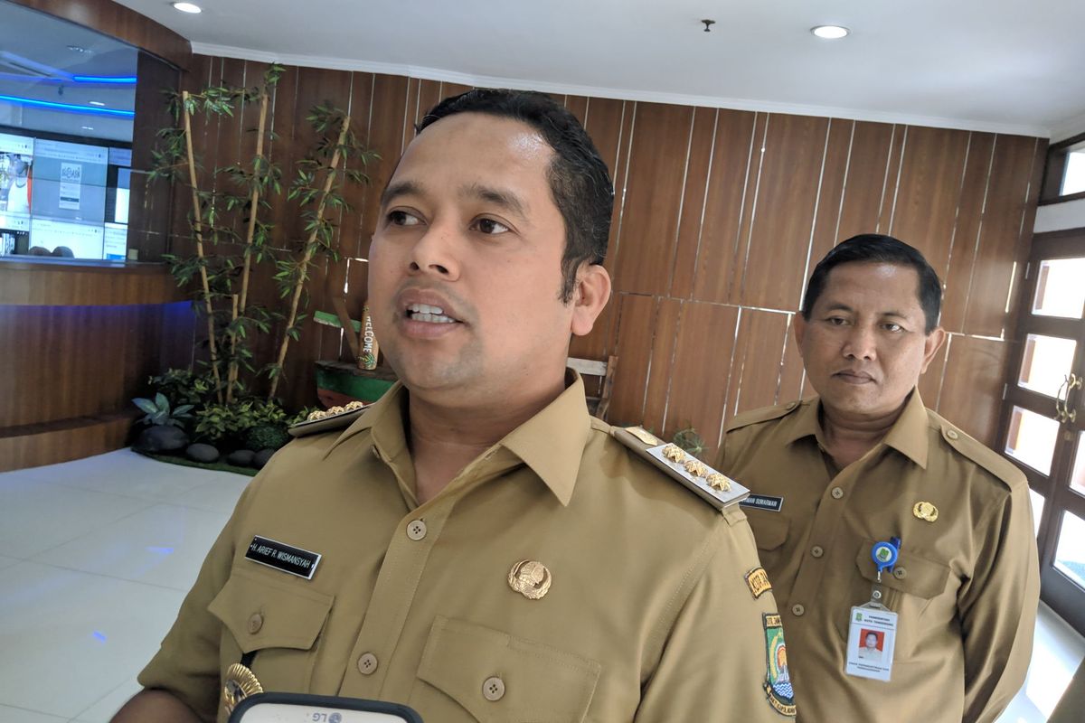 Wali Kota Tangerang Arief Wismansyah saat ditemui di Gedung Pusat Pemerintah Kota Tangerang, Senin (6/1/2020)