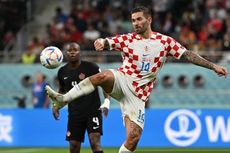 HT Kroasia Vs Kanada: Davies Cetak Sejarah, Luka Modric dkk Unggul 2-1