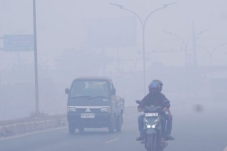 Kabut Asap Selimuti Banjarmasin dan Barito Kuala: Warga Ngeluh Mata Perih, Jarak Pandang 5 Meter