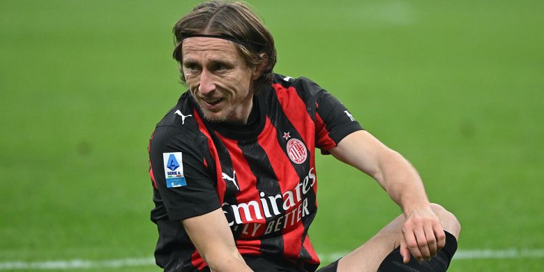 Ekspresi Luka Modric dari AC Milan pada laga Serie A antara AC Milan dan Genoa di Milan, Italia, 8 Januari 2026.