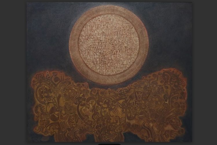 Lukisan Matahari Atas Taman karya Irsam