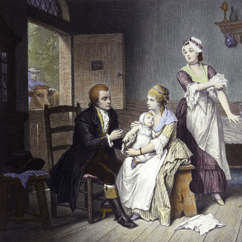 Edward Jenner menyuntikan vaksin pertama kali