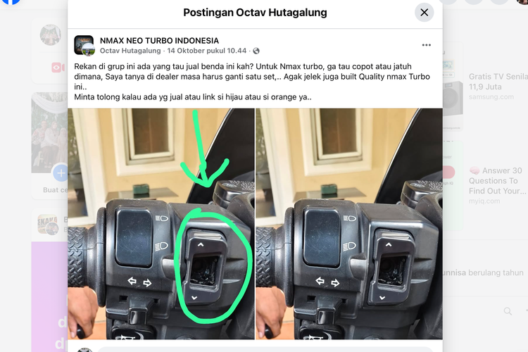 Tombol di NMAX Turbo copot, ini penjelasan Yamaha