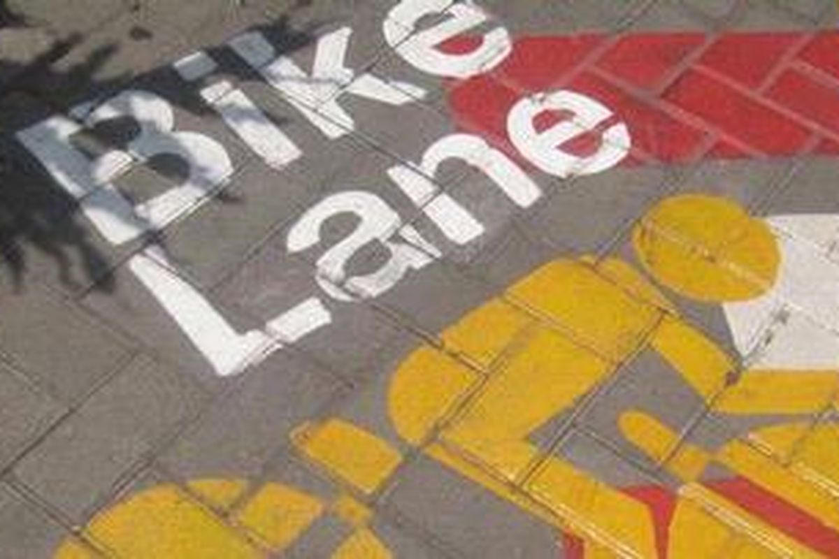 Jalur sepeda (foto ilustrasi)