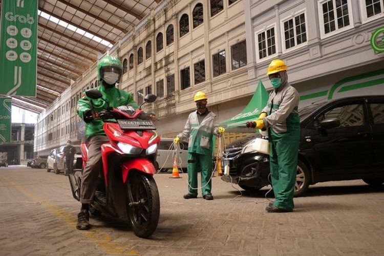 Layanan sanitasi untuk GrabBike